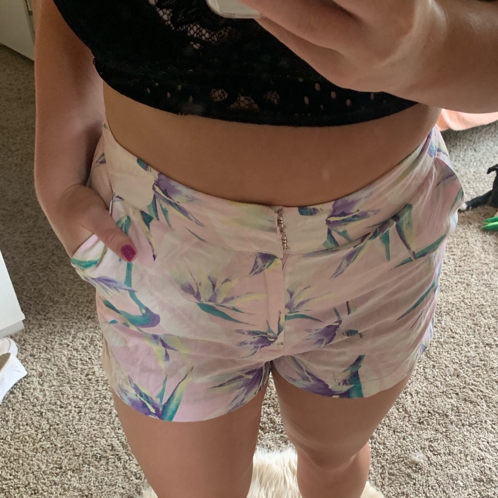 Flower print shorts